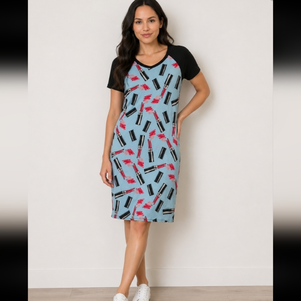 Lularoe Reglan Julia Lipstick 💄 dress M 🦄